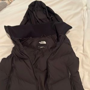 North face puffer long vest